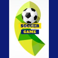 abstract soccer game