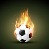 vector fire football