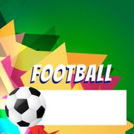 abstract style football design