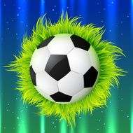 football with grass