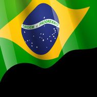 brazil flag vector design