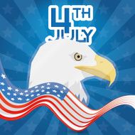 American Independence Day Background Editable N13