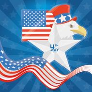 American Independence Day Background Editable N14