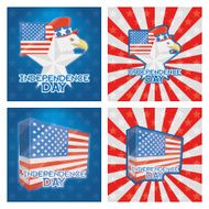 Vector American Independence Day Background N4