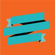 ribbon set flat design N2