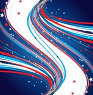 4th of july american independence day creative wave vector