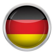 Glossy Button - Flag of Germany N4