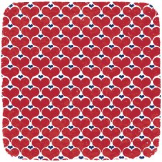 Hearts symbols ornament in american national colors Abstract ve