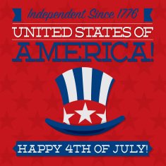 Independence Day card in vector format N4