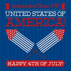 Independence Day card in vector format N5