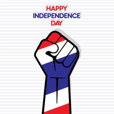 happy Independence Day thailand design