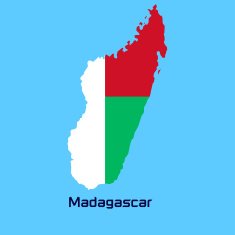 vector map of Madagascar