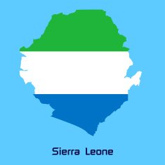 vector map of Sierra Leone
