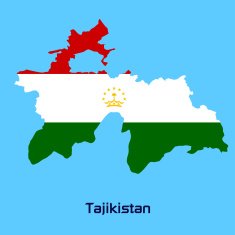 vector map of Tajikistan