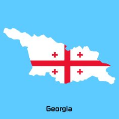 Vector Map Of Georgia Free Image Download