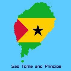 vector map of Sao Tome and Principe