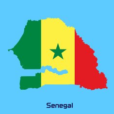 vector map of Senegal