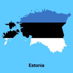 vector map of Estonia