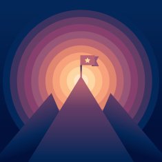 Vector abstract landscape