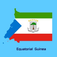 vector map of Equatorial Guinea