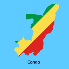 vector map of Congo