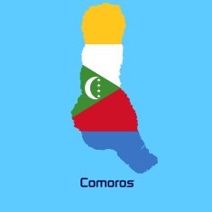 vector map of Comoros