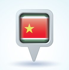 Flag of Guadeloupe vector illustration N5