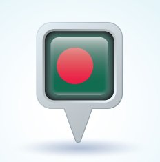 Flag of Banglades vector illustration N5
