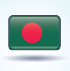 Flag of Banglades vector illustration N6