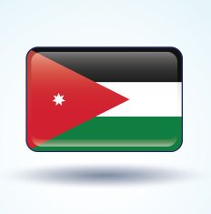 Flag of Jordan vector illustration N5