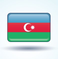 Flag of Azerbaijan vector illustration N5
