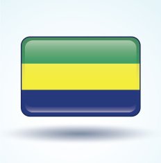 Flag of Gabon vector illustration N5