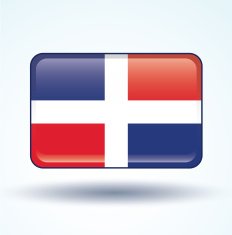 Flag of dominican republic vector illustration N5