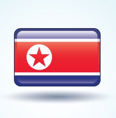 Flag of north korea vector illustration N4
