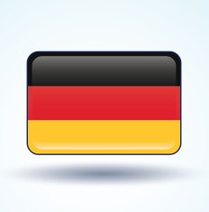 Flag of German vector illustration
