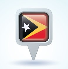 Flag of East Timor vector illustration N6
