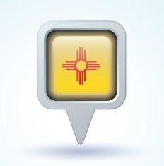 Flag of new mexico state vector illustration N6