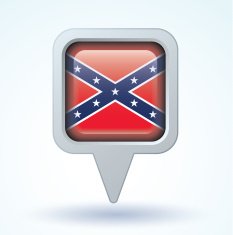 Flag of Confederate Rebel vector illustration N6