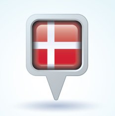 Flag of Denmark vector illustration N6