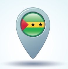 Flag of Sao Tome and Principe vector illustration N7