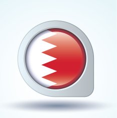 Flag of Bahrain vector illustration N7