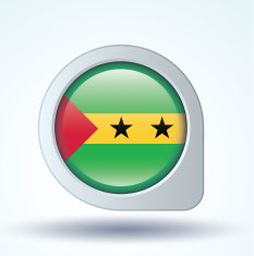 Flag of Sao Tome and Principe vector illustration N8