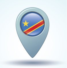 Flag of Democratic Republic the Congo vector illustration N6