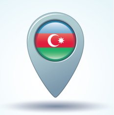 Flag of Azerbaijan vector illustration N6