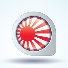 Flag of Japan imperial vector illustration N7