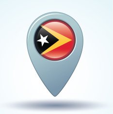 Flag of East Timor vector illustration N7