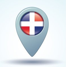 Flag of dominican republic vector illustration N7