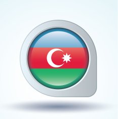 Flag of Azerbaijan vector illustration N7