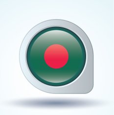 Flag of Banglades vector illustration N7
