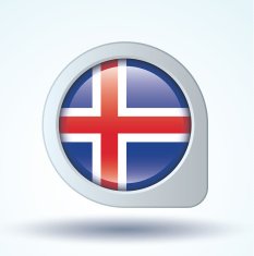 Flag of Iceland vector illustration N7